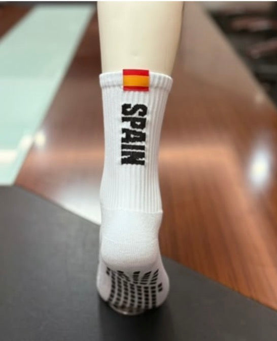 Spanien Fan Socken – Flaggen-Design, Anti-Rutsch-Sohle