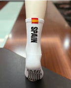 Spanien Fan Socken – Flaggen-Design, Anti-Rutsch-Sohle