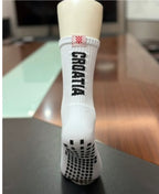Kroatien Fan Socken – Flaggen-Design, Anti-Rutsch-Sohle