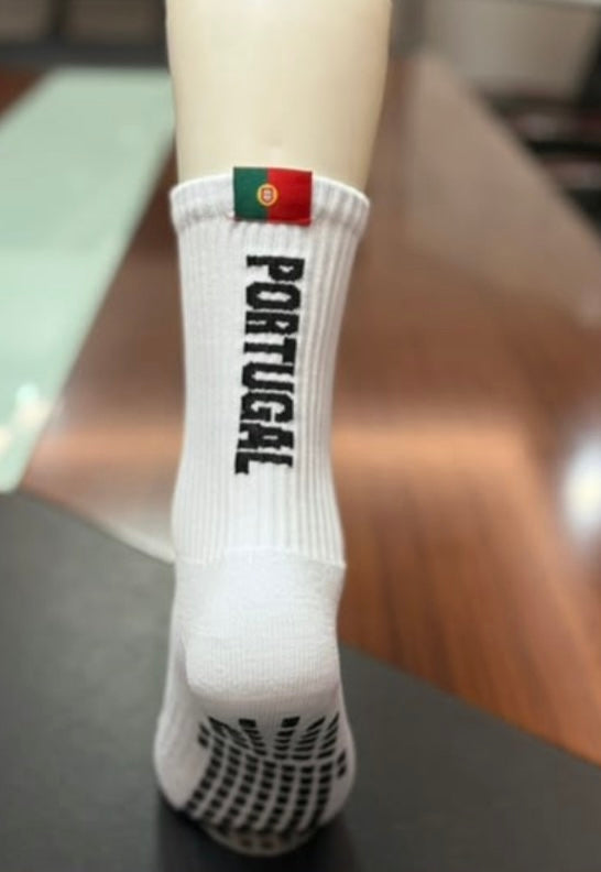 Portugal Fan Socken – Flaggen-Design, Anti-Rutsch-Sohle