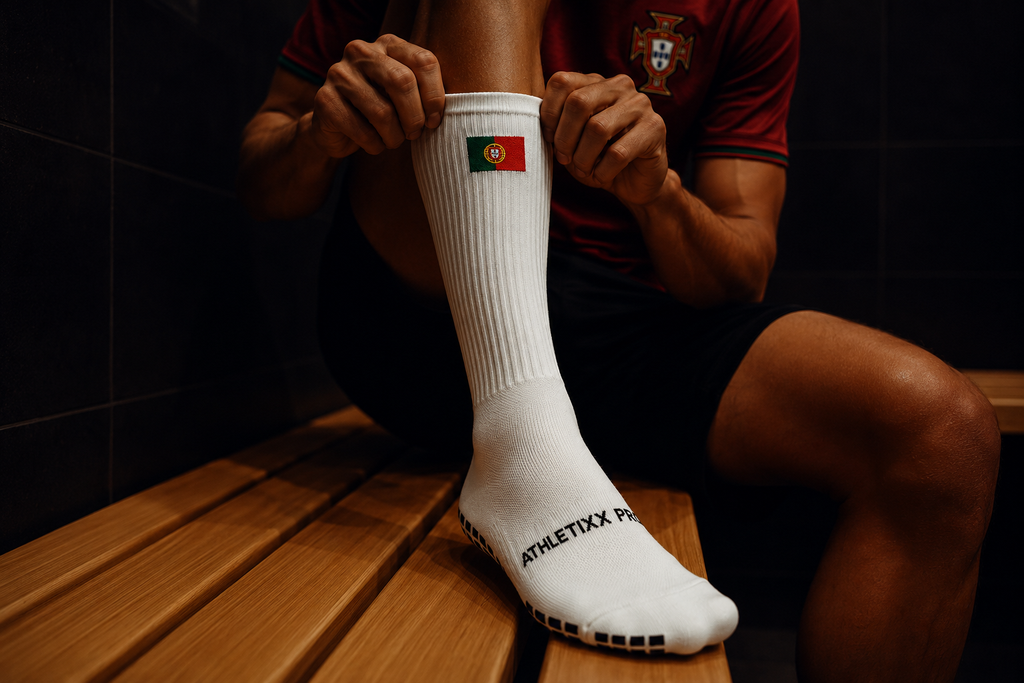 Portugal Fan Socken – Flaggen-Design, Anti-Rutsch-Sohle
