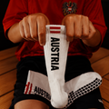 Österreich Grip Socks – Flaggen-Design, Anti-Rutsch-Sohle